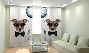 картинка Фотошторы Крутая собака от магазина Рим-Декор
