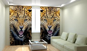 картинка Фотошторы Леопард от магазина Рим-Декор