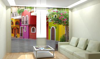 картинка Фотошторы Красочный дом от магазина Рим-Декор