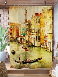 картинка Фотоштора для ванной Венеция маслом 2 от магазина Рим-Декор