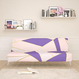 картинка Чехол для дивана Розовый геометрический рисунок 3 от магазина Рим-Декор