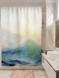 картинка Фотоштора для ванной Шторм от магазина Рим-Декор