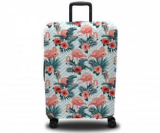 картинка Чехол для чемодана Фламинго от магазина Рим-Декор