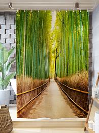 картинка Фотоштора для ванной Бамбуковый лес от магазина Рим-Декор