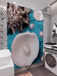 картинка Фотоштора для ванной Жемчуг в раковине от магазина Рим-Декор
