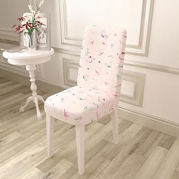 картинка Чехол для стула Бабочки на розовом фоне от магазина Рим-Декор