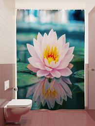 картинка Фотоштора для ванной Великолепная лилия от магазина Рим-Декор