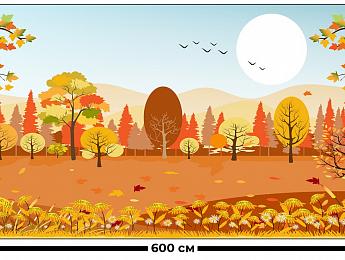 картинка Занавес Осенний пейзаж 2 от магазина Рим-Декор