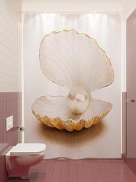 картинка Фотоштора для ванной Жемчужина от магазина Рим-Декор