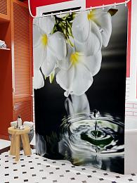 картинка Фотоштора для ванной Капля росы от магазина Рим-Декор