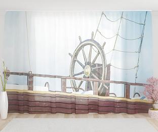 картинка Тюль Штурвал корабля от магазина Рим-Декор