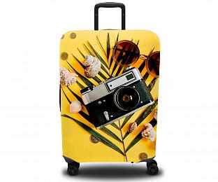 картинка Чехол для чемодана Винтажный фотоаппарат от магазина Рим-Декор