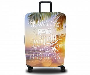картинка Чехол для чемодана Тёплый закат на пляже 2 от магазина Рим-Декор