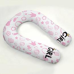 картинка Фотонаволочка к подушке для беременных Девчачий узор от магазина Рим-Декор