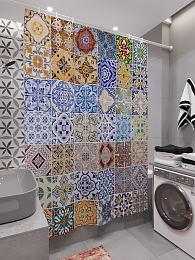 картинка Фотоштора для ванной Керамика от магазина Рим-Декор