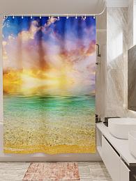 картинка Фотоштора для ванной Бирюзовое море от магазина Рим-Декор