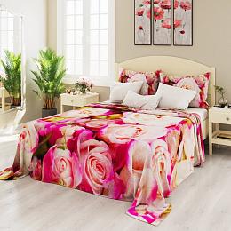 картинка Плед Яркие бутоны роз от магазина Рим-Декор