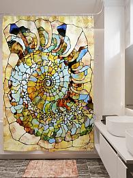 картинка Фотоштора для ванной Энергия разбитых стекол от магазина Рим-Декор