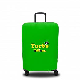 картинка Чехол для чемодана Turbo green от магазина Рим-Декор