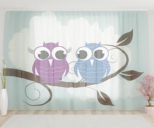 картинка Тюль Глазастые птицы от магазина Рим-Декор