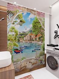 картинка Фотоштора для ванной Место для отдыха 1 от магазина Рим-Декор