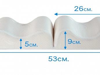картинка Анатомическая подушка 9009 для ног Белая от магазина Рим-Декор