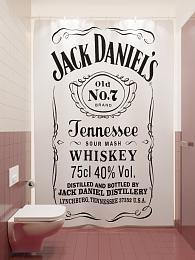 картинка Фотоштора для ванной Джек Дениелс от магазина Рим-Декор