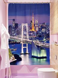 картинка Фотоштора для ванной Бруклинский мост 2 от магазина Рим-Декор