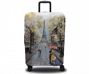 картинка Чехол для чемодана Дождь в Париже от магазина Рим-Декор