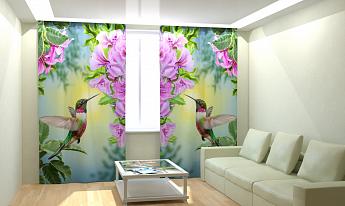 картинка Фотошторы Сказочный колибри от магазина Рим-Декор