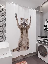 картинка Фотоштора для ванной Мир вам от магазина Рим-Декор