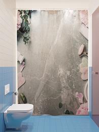 картинка Фотоштора для ванной Ароматы спа от магазина Рим-Декор
