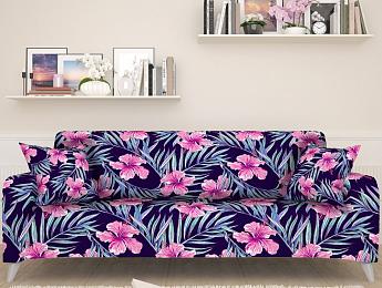 картинка Чехол для дивана Цветы из тропиков от магазина Рим-Декор