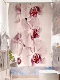 картинка Фотоштора для ванной Райские цветы от магазина Рим-Декор