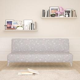 картинка Чехол для дивана Цветочный узор на сером фоне 2 от магазина Рим-Декор