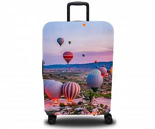 картинка Чехол для чемодана Воздушные шары на взлёте от магазина Рим-Декор