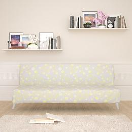 картинка Чехол для дивана Цветочный узор на сером фоне от магазина Рим-Декор