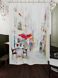 картинка Фотоштора для ванной Улочка Зальцбурга от магазина Рим-Декор