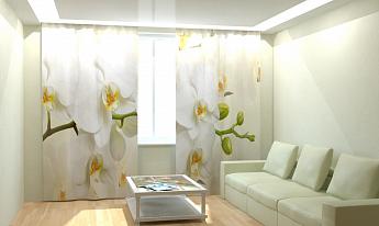 картинка Фотошторы Чистейшая орхидея от магазина Рим-Декор