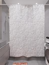 картинка Фотоштора для ванной Белые цветы от магазина Рим-Декор