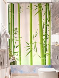 картинка Фотоштора для ванной Бамбук от магазина Рим-Декор