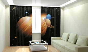 картинка Фотошторы Планеты солнечной системы от магазина Рим-Декор
