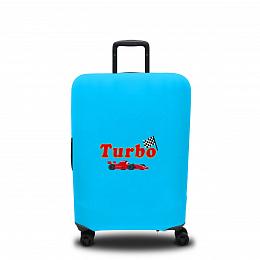 картинка Чехол для чемодана Turbo blue от магазина Рим-Декор