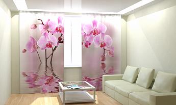 картинка Фотошторы Арка из орхидей от магазина Рим-Декор